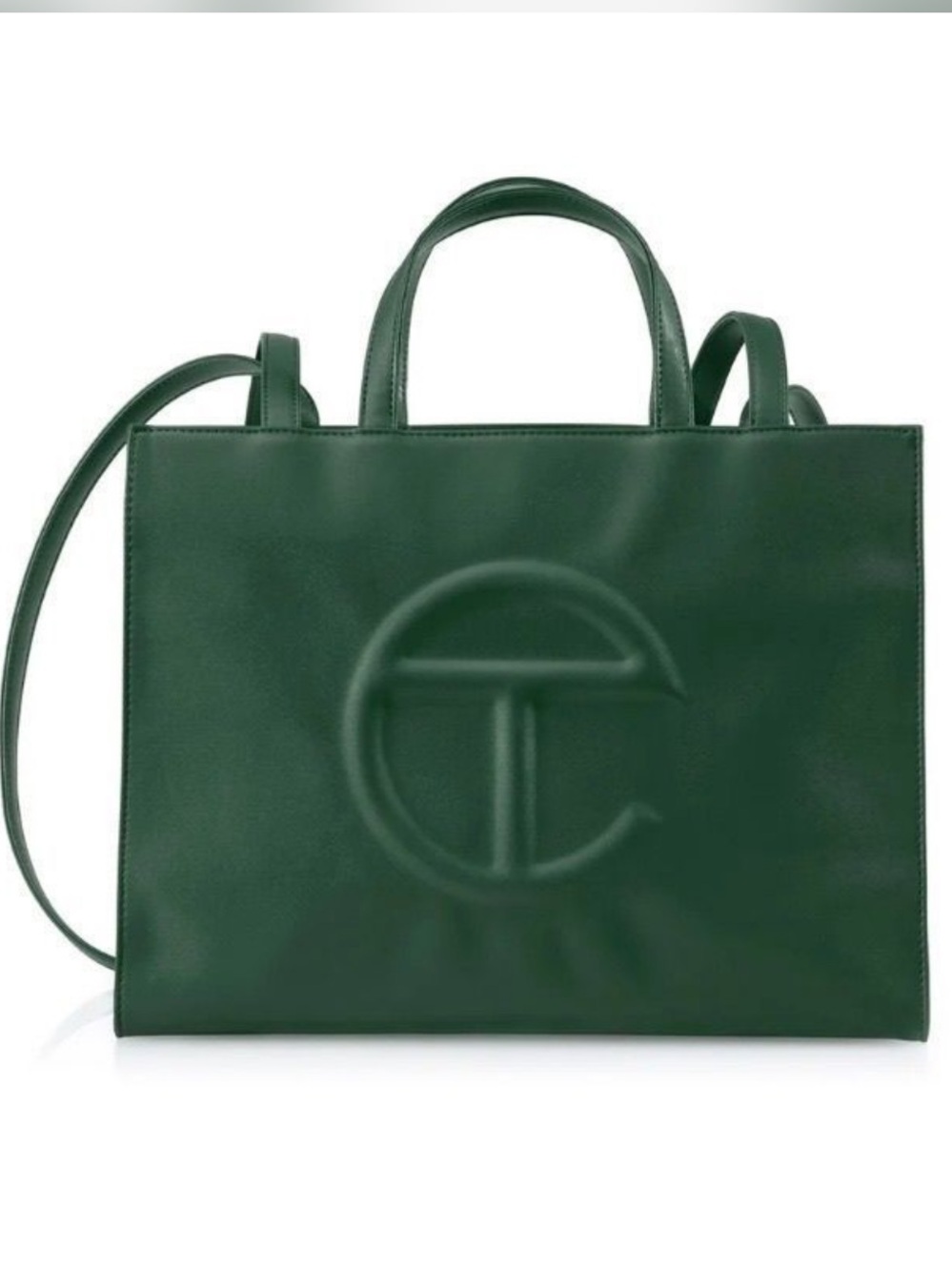 Telfar Medium Tote Shopping Bag in Deep Green/ Dark Olive NWT